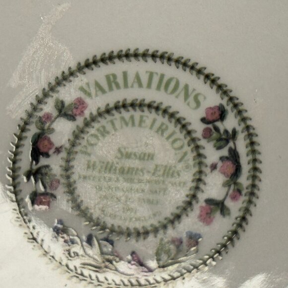 Portmeirion Botanic Garden Saucers (5) + 3 Cups Chipped | Floral Variation - Picture 12 of 12